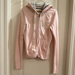 Abercrombie & Fitch Light Pink Hoodie Jacket